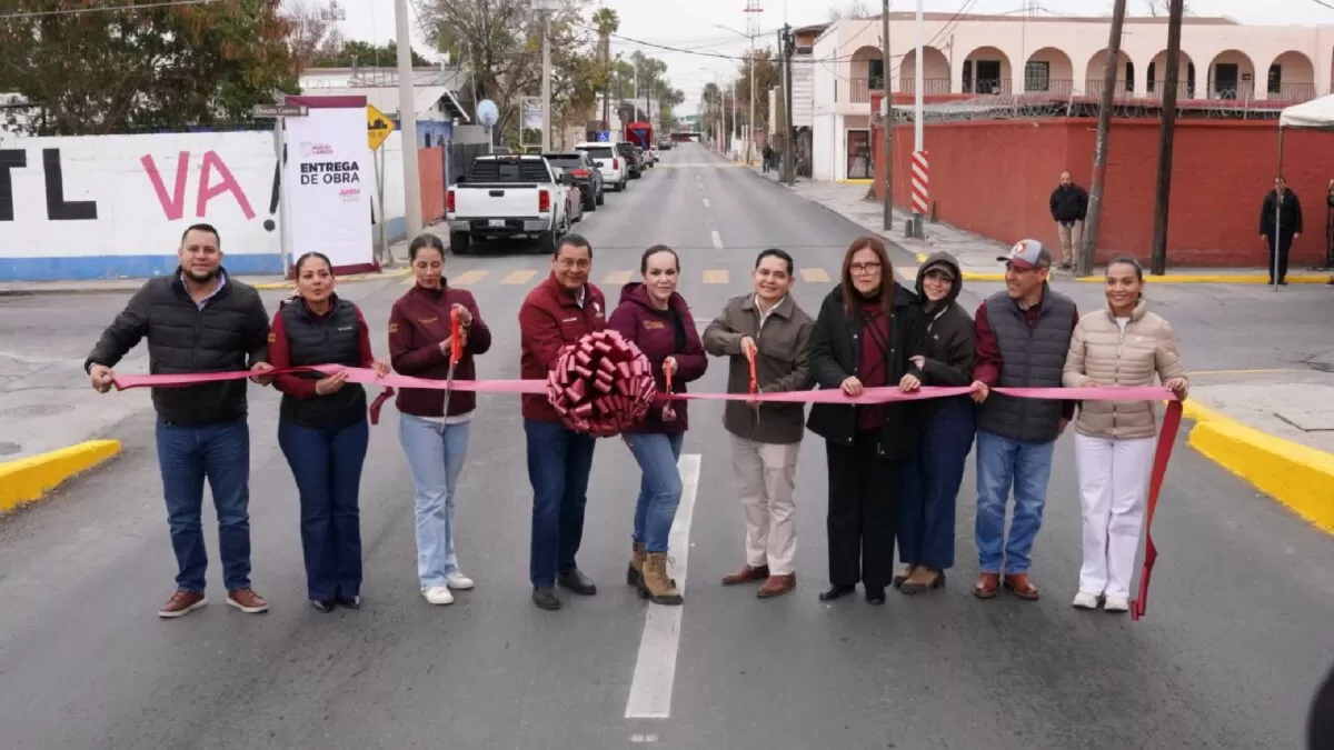 Transforma gobierno municipal centro de Nuevo Laredo con obras de infraestructura vial