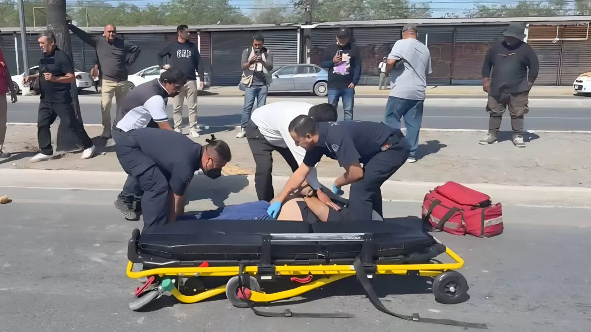 Atropellan a hombre bajo puente peatonal en Reynosa