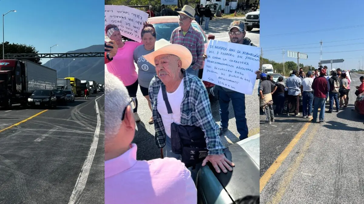 Ejidatarios bloquean Rumbo Nuevo por adeudo de tierras