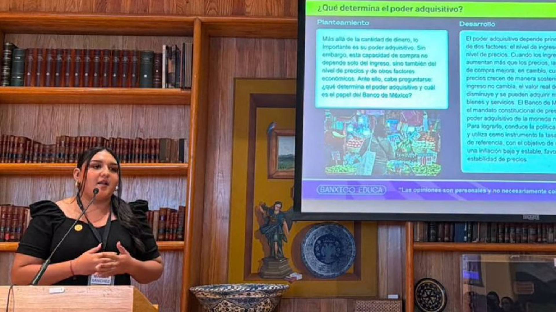 Alumna de la UAT representa a Tamaulipas en encuentro universitario de Banxico